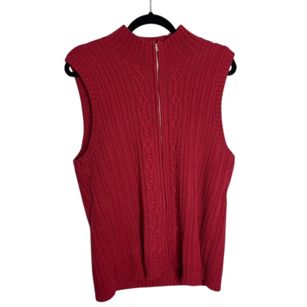 Liz Claiborne Sweater Zip Vest